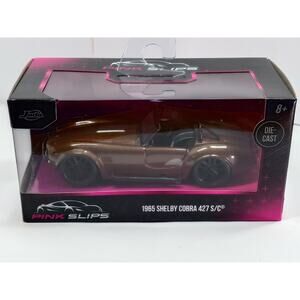Jada toys 1:32 Pink slips 1965 Shelby Cobra 427 S/C Dietcast car BROWN NEW**